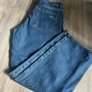 Uniqlo Women's Straight Jeans in Deep Blue Denim
